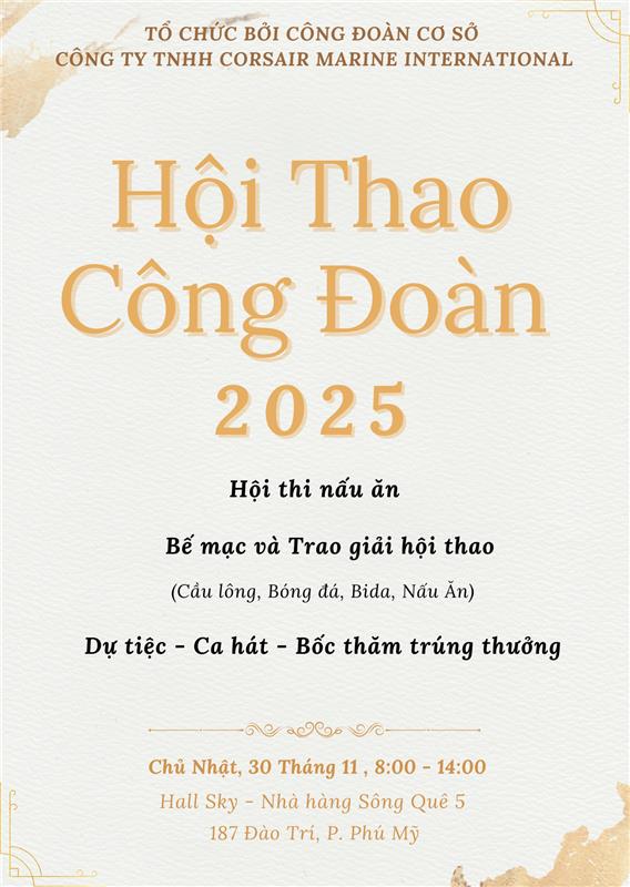 Bế mạc và trao giải hội thao Công ty TNHH Corsair Marine International