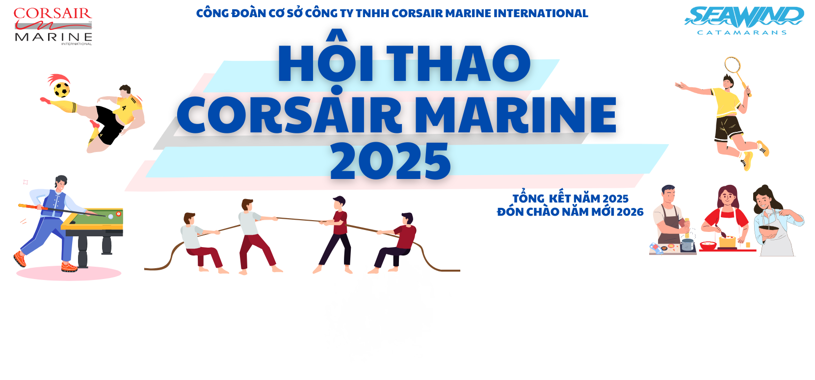 Hội thao Công Đoàn Công ty TNHH Corsair Marine International