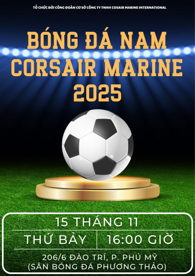 Môn thi bóng đá nam Công ty TNHH Corsair Marine International